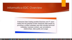 Introduction to Introduction Informatica EDC (Enterprise Data Catalog) and Informatica Axon