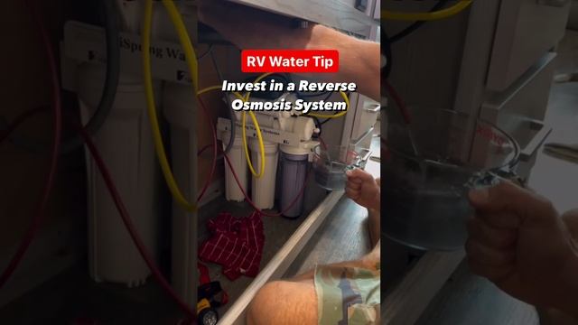 A good reverse osmosis system for your RV makes a huge difference. #rvlife #rvupgrades #rvtips