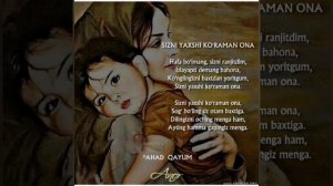 Она хакида ширин суз ва тилаклар. Ona Haqida