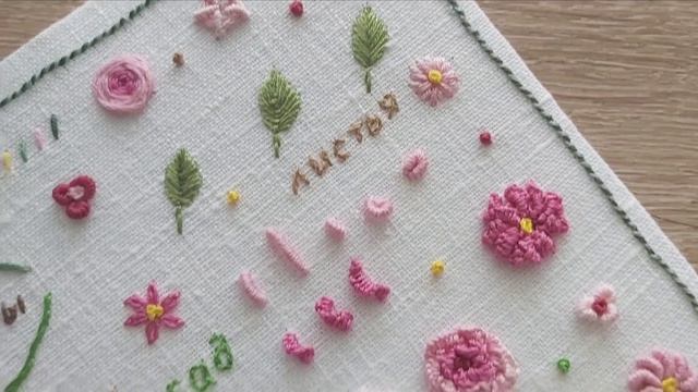 Семплер РОЗЫ, объемная вышивка