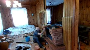 камин с чугунной топкой своими руками
2 часть.