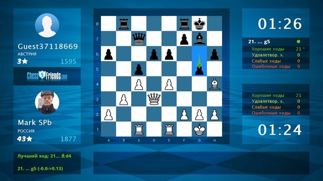 Chess Game Analysis: Mark SPb - Guest37118669 : 1-0 (By ChessFriends.com) смотреть онлайн