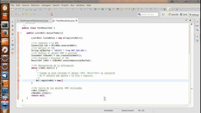 Curso de Java POS - Sesión Nro.13.5 - Como utilizar el ResultSet смотреть онлайн
