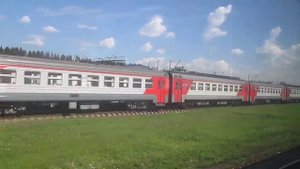 Электропоезд Нара-Москва. Депо Апрелевка.Победа