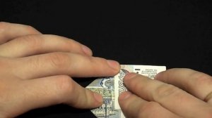 Кораблик из денег парусник оригами