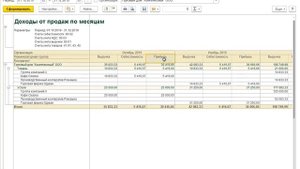 Отчет о продажах и валовой прибыли предприятия