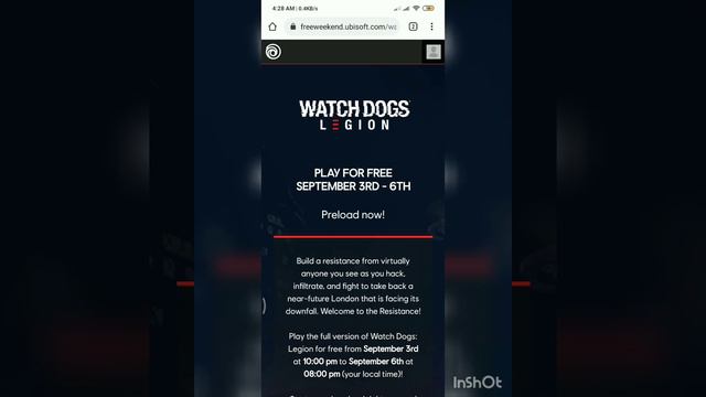 Watch Dogs Legion Is free! Officially confirmed from ubisoft!