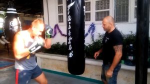 Работа на мешке!