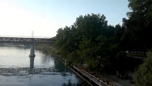 Mingechevir-Мингечаур - Вид набережной с моста