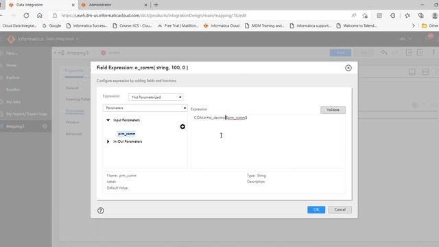 6.1 Use of Parameters in a Mapping in IICS смотреть онлайн