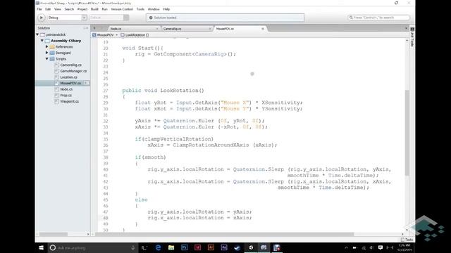 Unity Point-and-Click Game Tutorial: Part 7 Mouse P.O.V. Controls смотреть онлайн