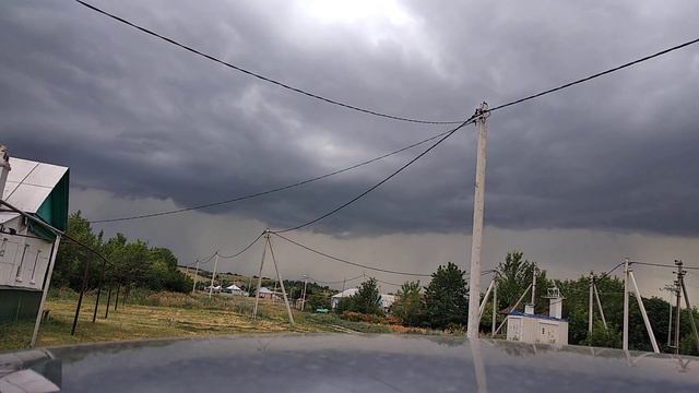 Гроза в селе Оркино в таймлапс. Storm in time lapse смотреть онлайн