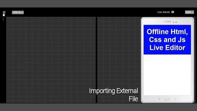 Offline HTML, CSS, and JavaScript Live Editor | Front-End Project