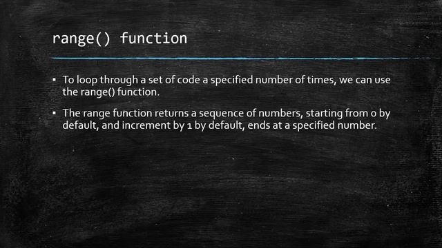 Python - Loops смотреть онлайн