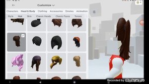 как сделать себе растянутую причёску в roblox