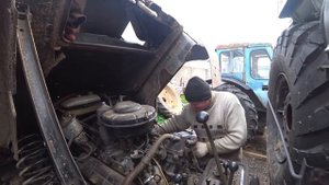 Ремонт запаски Урал 4320, Новый трос лебёдки Газ 66, 66-й поехал!!!!