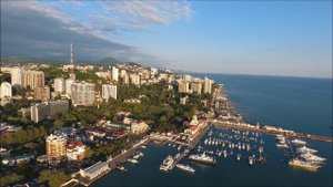 Морской порт с высоты! Сочи с квадрокоптера! Закат на море...