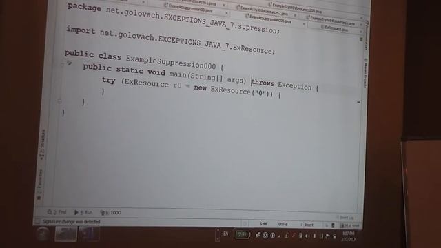 Java Core February: Exceptions. Лекция #8 (Часть 2) смотреть онлайн