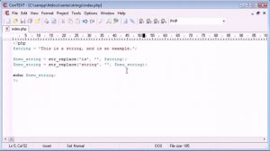 String Functions  Replacing Predefined Part Of a String in PHP