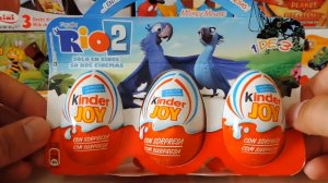 3 Киндер Сюрприз Яйца Рио 2 Игрушки 3 Kinder Joy Surprise Eggs Rio 2 Toys