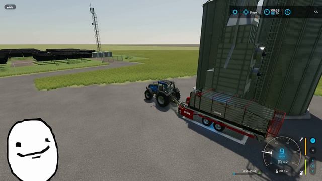 Выживаю на плоской карте Farming Simulator 22