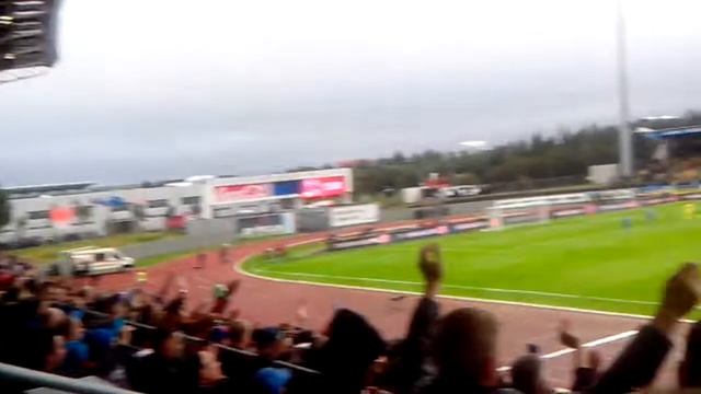 Заряд исландцев на матче Исландия - Украина смотреть онлайн