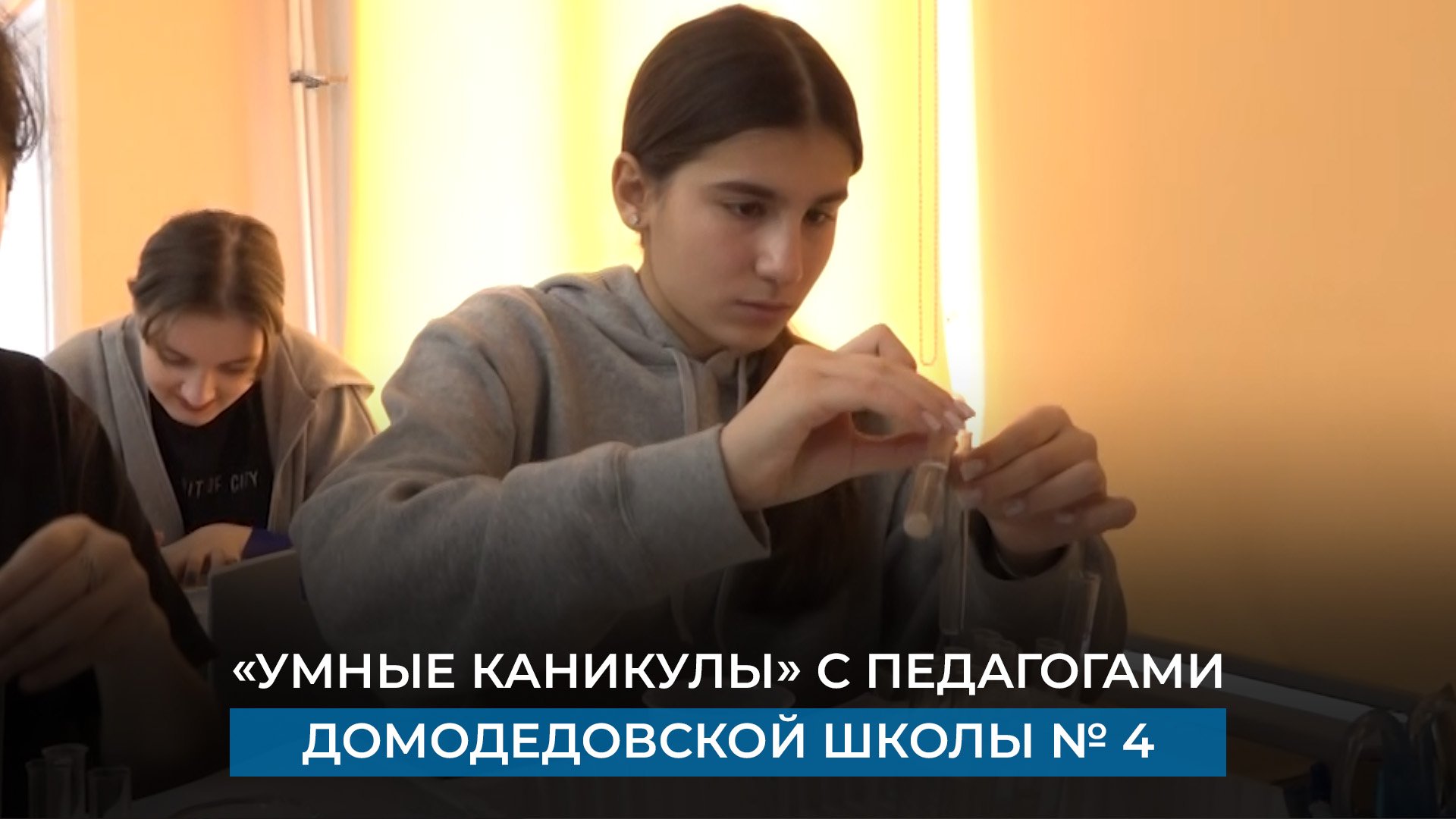 «Умные каникулы» с педагогами домодедовской школы № 4