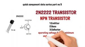 Quick Electronics Component data series part no 5 2N2222 Transistor Information and Specifications