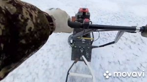 МОТОБУКСИРОВЩИК ФОРЗА 6.5Л.С.МОТОСОБАКА,НА РЫБАЛКЕ,БЕЖИТ 22КМ.Ч