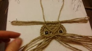 Сова в технике макраме