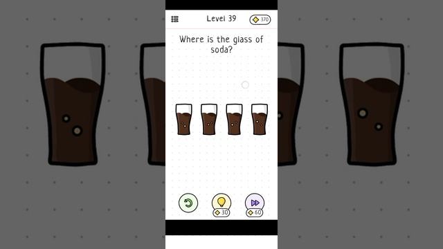 Hit The Brain Level 50 Where is the glass of soda? Gameplay Solution Walkthrough