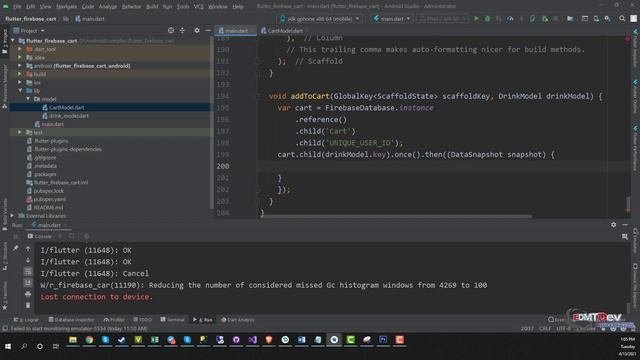 Flutter Tutorial - Build Cart with Firebase #2