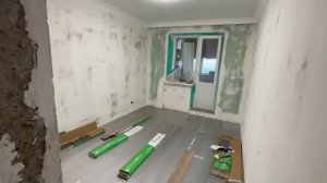 Дневник ремонта . Начали класть полы #20