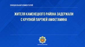 Жителя Каменецкого района задержали с крупной партией амфетамина