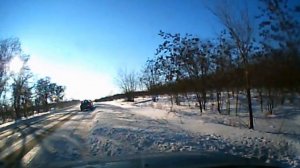 Занесло из-за колеи на дороге