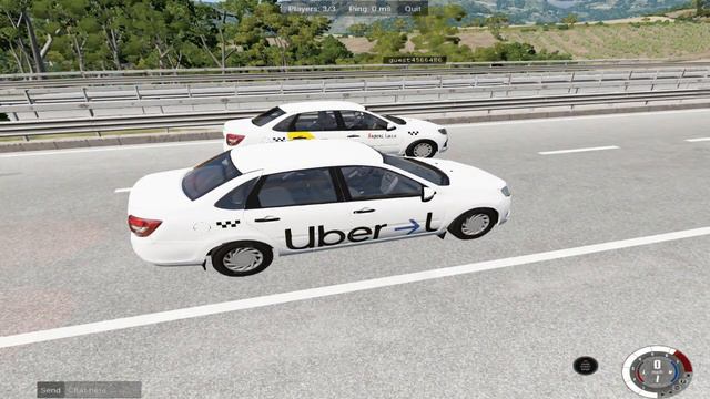 таксисты BeamNG.drive сошли с ума Uber VS Яндекс такси смотреть онлайн