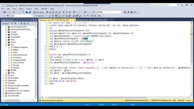 33 How to update a large sql table in chunks смотреть онлайн