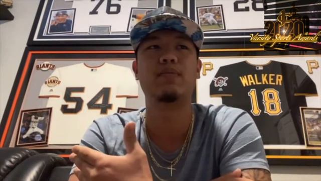 Miami Marlins Pitcher Jordan Yamamoto Delivers a Message During the 2020 JCS Varsity Sports Awards