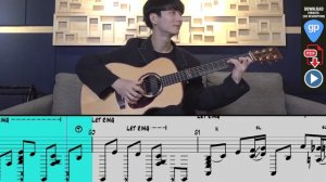 How Deep Is Your Love - Sungha Jung - Guitar Tab Tutorial - How to Play