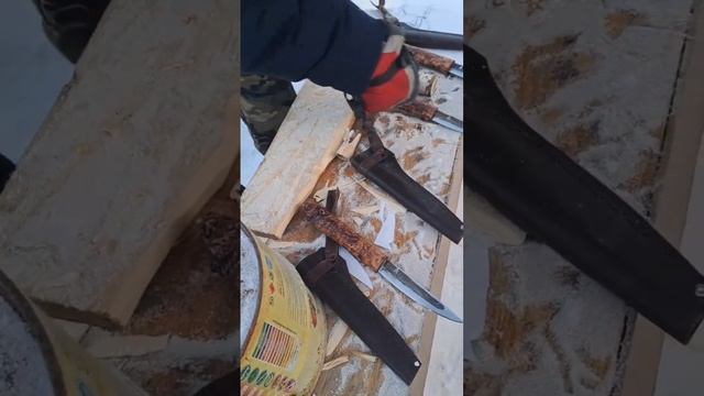 Проверка ножей, эксклюзивный заказ сталь 40Х13. Быстроточ, заточку хорошо держит??? смотреть онлайн