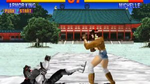 #654 Tekken 1 (ARC) Bosses (7/9): Armor King playthrough.