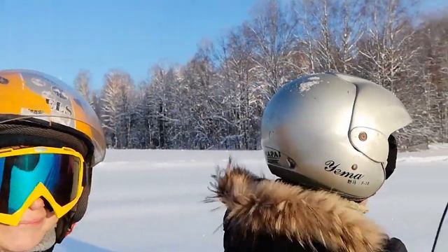 Катание на снегоходах 19.01.19 смотреть онлайн