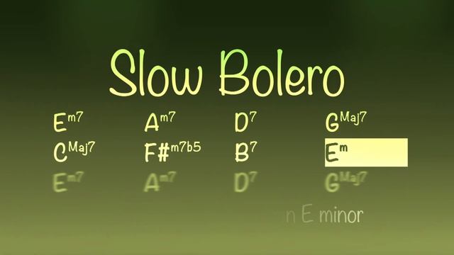 Slow Bolero, romantic latin backing track for Guitar in Em. Play along and enjoy! смотреть онлайн