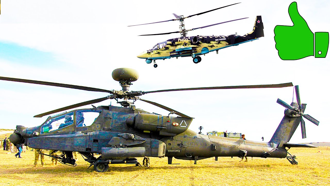 5 ЛУЧШИХ УДАРНЫХ ВЕРТОЛЁТОВ мира ⭐ AH-64 Apache, Ми-35М, Ка-52 Аллигатор