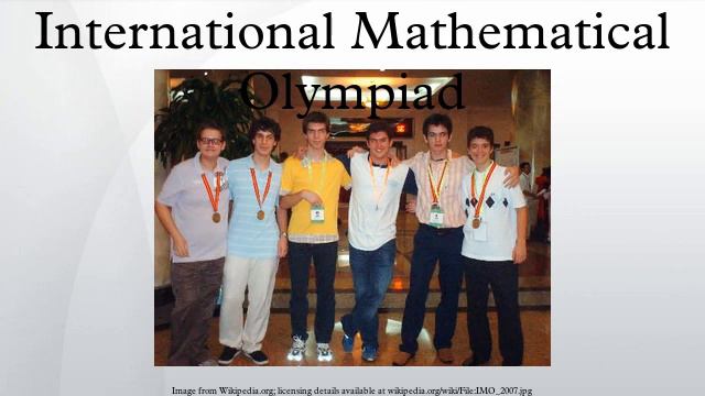International Mathematical Olympiad