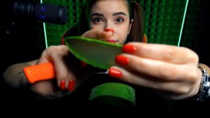 ASMR ALOE VERA Challenge (Soft Sticky, Crunchy Sounds NO TALKING) АСМР Алоэ Мукбанг | KateSmit ASMR