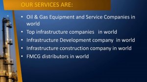 Oil_Gas_Equipment_and_Service_Companies & FMCG DISTRIBUTORS