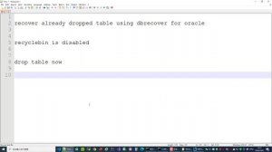 dbrecover for oracle recover dropped table in dictionary mode