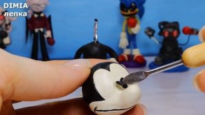 Жуткий Микки, Поу, Pou.exe из Friday Night Funkin' лепим из пластилина