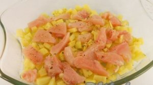 Запеканка с курицей и овощами